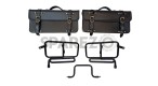 Royal Enfield Interceptor 650 Pannier Rails & Bags Black Pair - SPAREZO